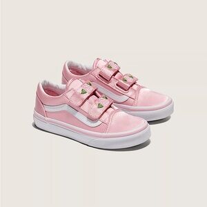 Vans Kids Pink and White Sneakers